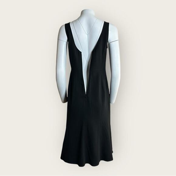 NWT | A.L.C. | Sander Buckle Strap Midi Dress | Black | Size 12 - Picture 4 of 16
